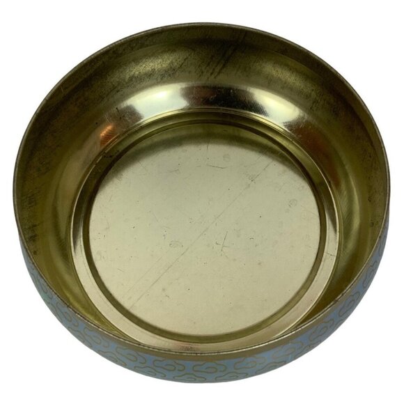 Vintage Daher Decorated Ware Lidded Tin Round Cherry Blossoms Butterfly Design - Picture 8 of 8